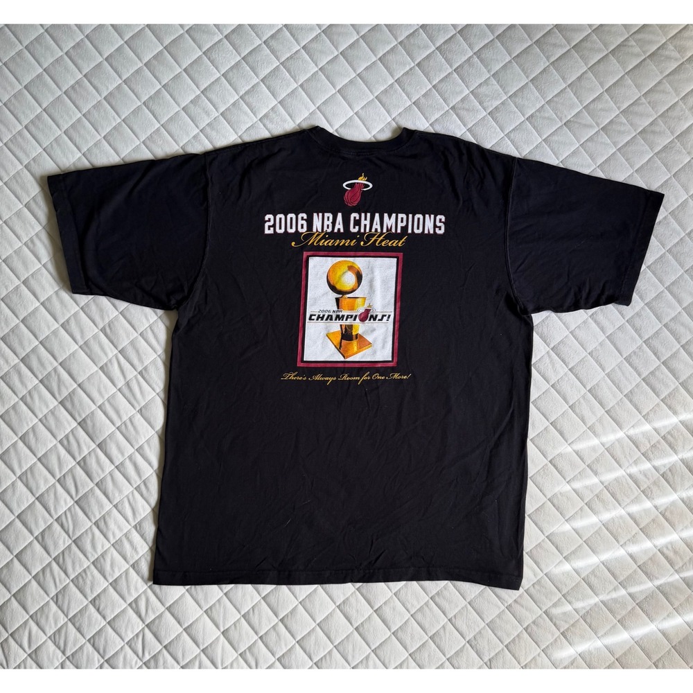 Y2K Graphic 2006 Miami Heat Champions Sz XL NBA Basketball Adidas Dwayne‎ Wade - Picture 2 of 3